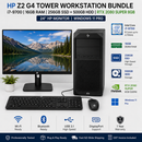 24" Bundle HP Z2 G4 Tower Workstation i7-9700 16GB RAM 256GB SSD + 500GB HDD RTX 2080 8GB GPU Windows 11 Pro