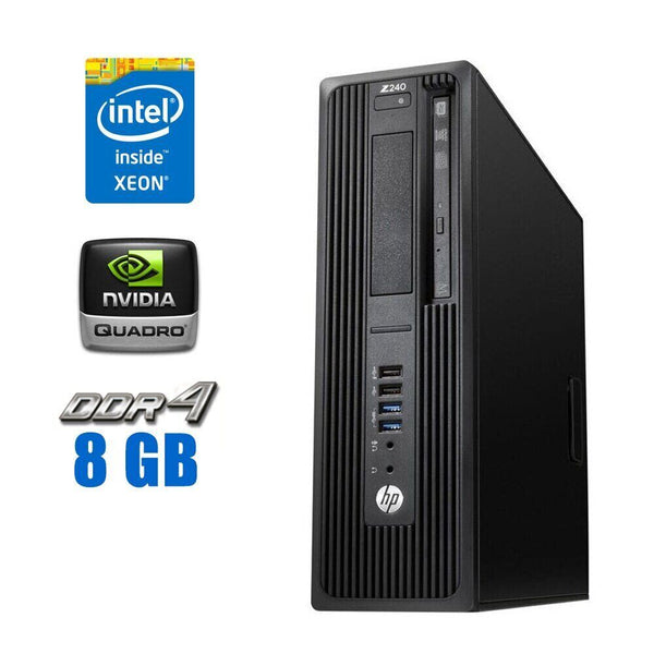 HP Z240 SFF WorkStation Ex Lease Desktop Intel Xeon E3-1240 v5