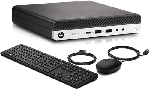 Dual Screen 2X 22" LCD HP ElitDesk 800 G4 Ex Lease MFF Desktop PC Intel I5-8500T Turbo 3.50Ghz 16GB RAM 512GB SSD DVD Windows 11 Pro