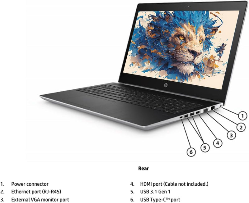 HP ProBook 450 G5 Ex Lease Laptop i5-8250U Turbo Boost 3.40 GHz 16GB RAM 256GB SSD 15.6" Windows 11 Pro