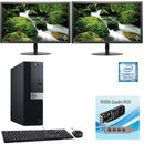 Powerful Dell i7 PC Combo OptiPlex 7070 i7 Turbo 4.7GHZ 16GB RAM 512GB SSD Quadro P400 GPU Windows 11 Installed with 2X22" Monitor - PC Traders Ltd