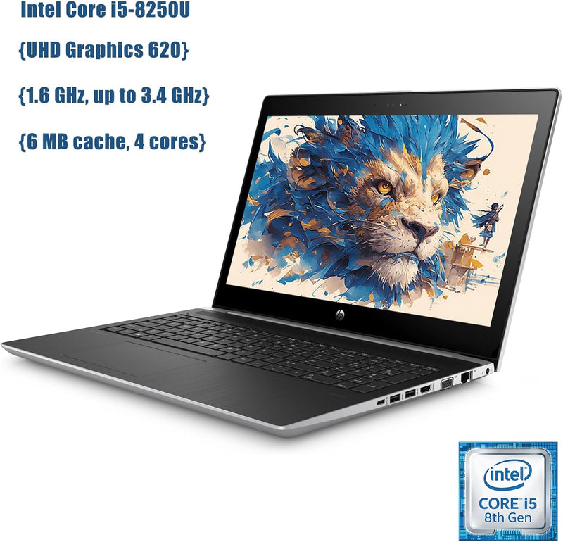 HP ProBook 450 G5 Ex Lease Laptop i5-8250U Turbo Boost 3.40 GHz 16GB RAM 256GB SSD 15.6" Windows 11 Pro