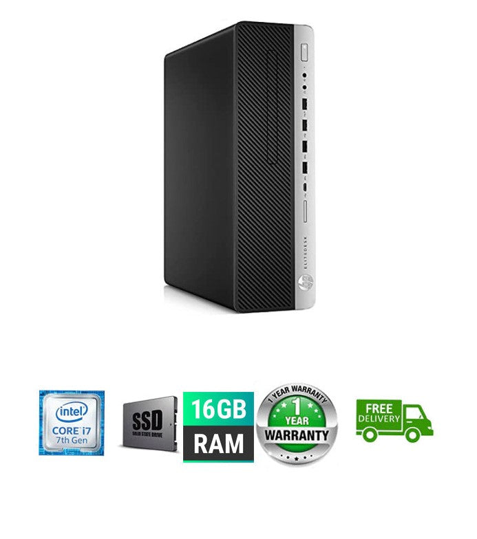 Gaming Ready HP EliteDesk Desktop PC SFF i7 3.60 GHz 16GB RAM 512GB WIN 11 Pro GT 1030 2GB Graphics