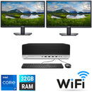 HP EliteDesk 800 G5 i7-9700 32GB SSD+HDD W11 Dual 24" WiFi