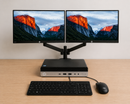 Special Combo Deal HP EliteDesk 800 G4 Tiny Mini PC i5-8500T 8GB RAM 256GB SSD Windows 11 Pro Dual 22" LCD