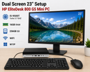 HP EliteDesk 800 G5 Mini PC i5-9500T 16GB 256GB SSD Windows 11 Pro + 23" LCD Monitor Bundle