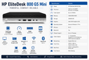 HP EliteDesk 800 G5 Mini PC i5-9500T Turbo 3.7 GHZ 16GB RAM 256GB SD WIFI W11P