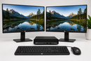 HP Elite Mini 600 G9 Dual Monitor Bundle Intel i5-12500T 16GB DDR5 512GB NVMe SSD 2x HP 24" Monitors Windows 11 Pro