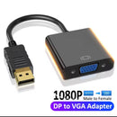DisplayPort Display Port DP to VGA Adapter Cable For Projector DTV TV HDVD Laptop DP Male to VGA Female Converter Adapter Cable