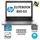 HP EliteBook 850 G3 Ex Lease Laptop i5-6300u 2.4GHZ 8GB RAM 256GB SSD 15.6" WebCam Windows 10 Home Laptop - PC Traders New Zealand 