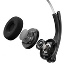 Edifier CC300 Wireless Mono On-Ear Headset with Boom Microphone - Black - PC Traders Ltd