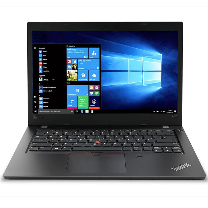 Lenovo L480 Ex lease i5-8350U Turbo 3.2GHz 16GB RAM 512GB NVME SSD 14" Graphics 620 Webcam Windows 11  Pro Lic Installed