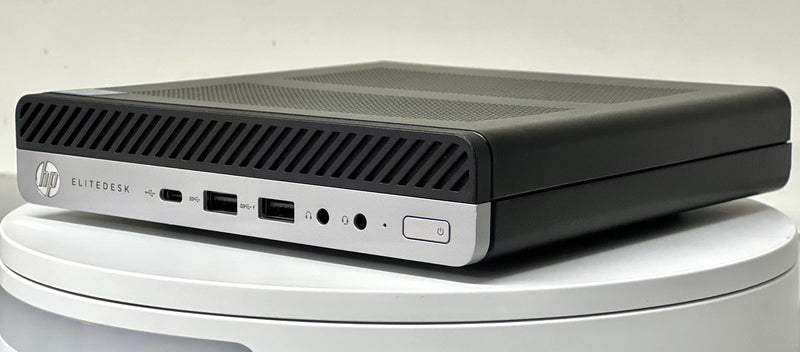 Premium HP EliteDesk 800 G4 Mini PC i5-8500T Turbo 3.5 GHZ 32GB RAM 512GB NVME SSD Dedicated 4GB Graphics RX 560X Windows 11 Loaded