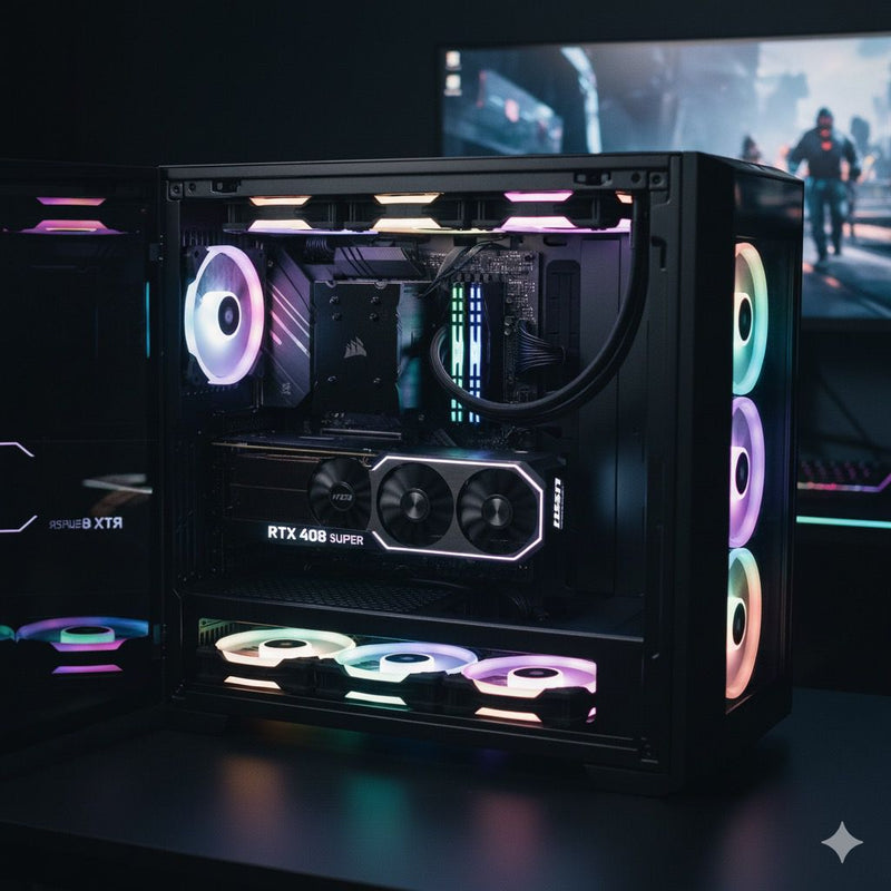 High-End Gaming PC | Intel i7-14700KF | RTX 4080 Super | 64GB DDR5 | 2TB SSD + 2TB HDD | LANCOOL III RGB Case | Windows 11