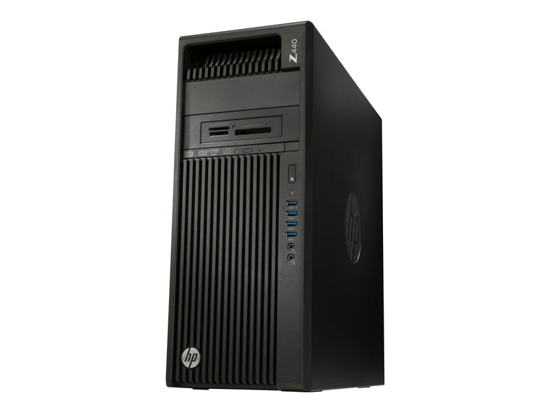 Dual Screen Combo!! HP Z440 Workstation Ex Lease intel E5-1620 V3 3.50 GHZ 32GB RAM 256GB SSD+1TB HDD GTX 1650 4GB Card DVD-R Win10 Pro, Includes: 2 x 24" Brand Monitor, Dual Band WIFI + Bluetooth Card installed, Wired keyboard and Mouse Desktop - PC Traders New Zealand 