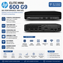 HP Elite Mini 600 G9 PC i5-12500T 16GB RAM 512GB NVMe SSD Windows 11 Pro Wi-Fi Ready Mini Desktop