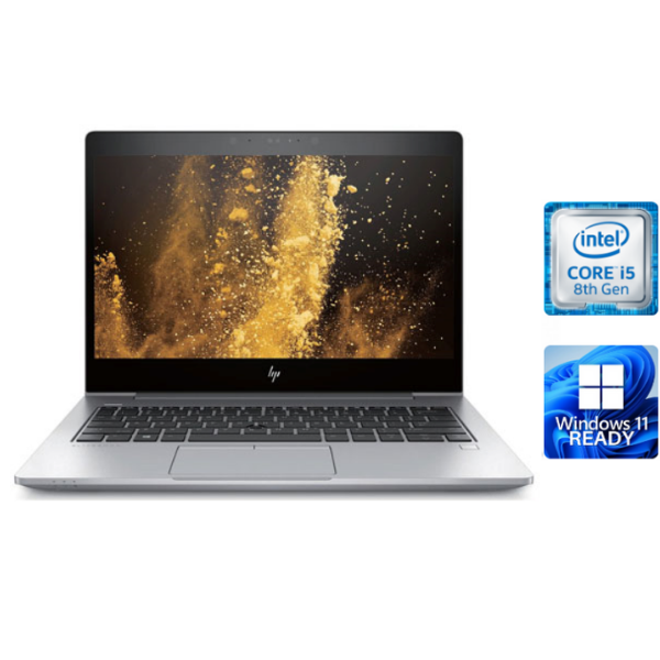 HP EliteBook 830 G5 Ex-Lease Intel i5-8350U 8GB RAM 256GB SSD 13.3" Full HD Webcam Windows 11 Ready - PC Traders Ltd