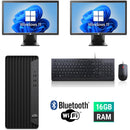 Dual Screen Combo 2X 22" LCD HP ProDesk 600 G6 SFF Ex-Lease intel i5-10th Gen Turbo 4.50GHZ 16GB RAM 512GB SSD Windows 11 Pro - PC Traders Ltd