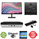 PC Bundle HP EliteDesk 800 G3 Tiny PC i7 -7700T 8GB RAM 256GB SSD W10 Pro WIFI Ready 22" Monitor Keyboard Mouse - PC Traders Ltd
