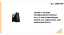 Gaming PC Factory Refurbished Custom Built Intel i5-8500 16GB RAM 500GB SSD RTX 3050 6GB Graphics Card Windows 10 Loaded by@Outfy