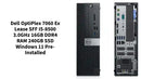 Dell OptiPlex 7060 Ex Lease SFF i5-8500 3.0GHz 16GB DDR4 RAM 240GB SSD Windows 11 Pre-installed by@Outfy