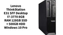 Lenovo ThinkStation E31 SFF Desktop i7-3770 8GB RAM 128GB SSD + 500GB HDD Windows 10 Pro by@Outfy