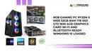 RGB Gaming PC Ryzen 5 5500 32GB RAM 1TB SSD GTX 1630 4GB Graphics Card Wi-Fi and Bluetooth Ready Windows 10 Loaded by@Outfy