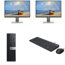Dual 22" LCD Dell OptiPlex 7070 SFF i5 Turbo 4.GHZ 16GB RAM 256GB SSD WIN 11 PRO AMD R7 4GB Graphics WIFI Ready - PC Traders Ltd