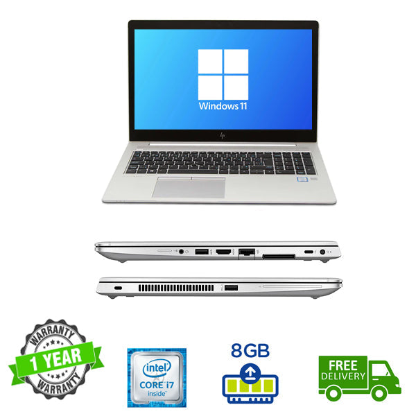 HP EliteBook 840 G5 Ex-Lease i7-8550U Turbo speed upto 4.0GHZ 8GB RAM 256GB SSD 14" Full HD Display Webcam Win 11 Pro Installed - PC Traders Ltd