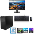 HP Z2 G4 Tower Workstation PC i7-9700 32GB 1TB SSD RTX 2080 Super 8GB 24" Monitor Windows 11 Pro