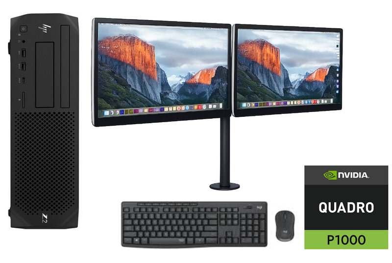 HP Z2 Workstation Xeon Turbo 4.5GHz 32GB 512GB SSD+1TB HDD Quadro P100