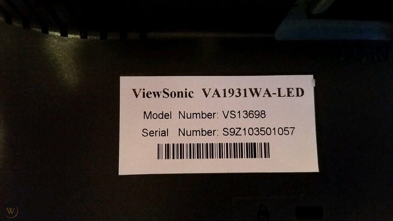ViewSonic Monitor VS13698 VA1931WMA-LED VGA Port - PC Traders Ltd