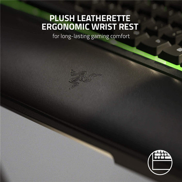 Brand New Razer Ornata v2 Chroma RGB Gaming Keyboard Mecha-Membrane Keys, Custom Designed Keycaps, Leatherette Wrist Rest, 10-Key Rollover Anti-Ghosting - PC Traders Ltd