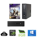 HP EliteDesk 800 G1 SFF Ex Lease Desktop PC i5-4570 3.20GHz 8GB RAM 240 GB SSD Windows 10 with NVIDIA GT 730 2GB DDR5 and Wi-Fi ready - PC Traders Ltd