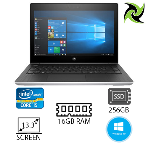 HP ProBook 430 G5 Ex Lease Laptop Intel Core i5 8250U 1.6GHz 8GB RAM 256GB SSD 13.3 Inch Screen UHD GRAPHICS 620 WebCam Windows 10 PRO Laptop - PC Traders New Zealand 