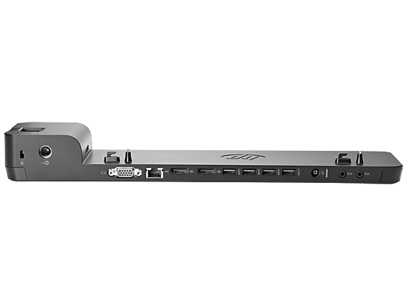 HP Ex-Lease UltraSlim Docking Station - 4 x USB, 1 x RJ-45 1 x VGA 2 x DisplayPort Upgrade - PC Traders New Zealand 