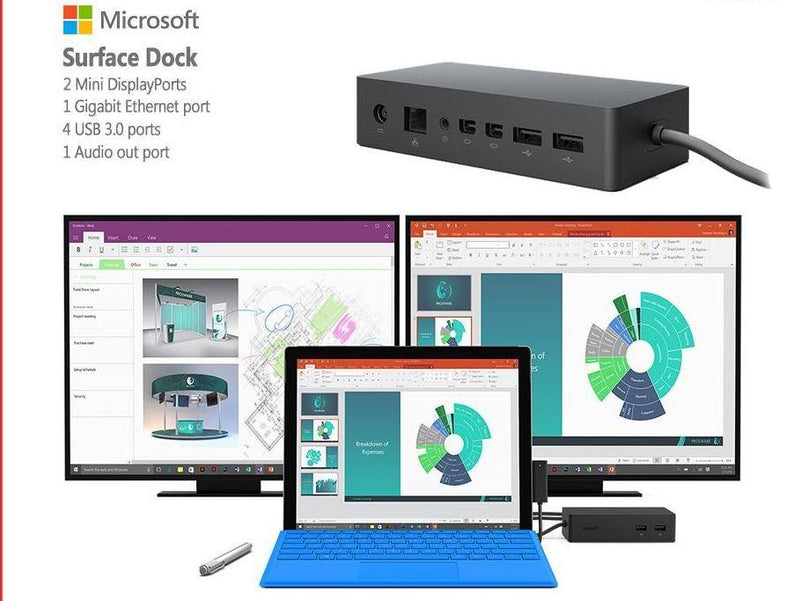 Microsoft Surface Dock- Ex lease Laptop Adapter - PC Traders New Zealand 