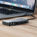 Brand New ALOGIC USB-C FUSION MAX 6-IN-1 HUB - 1 X HDMI 4K@30HZ 1 X VGA 2 X USB-A (USB 3.0) 1 X GIGABIT ETHERNET 1 X USB-C - SPACE GREY - PC Traders Ltd
